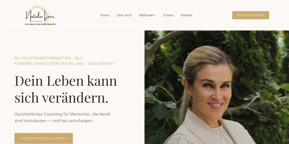 Website natalie-leer-coaching.de